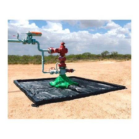 Ultratech UltraTech Ultra-Wellhead Berm, 10' x 10', Copolymer 2000, Black 8856